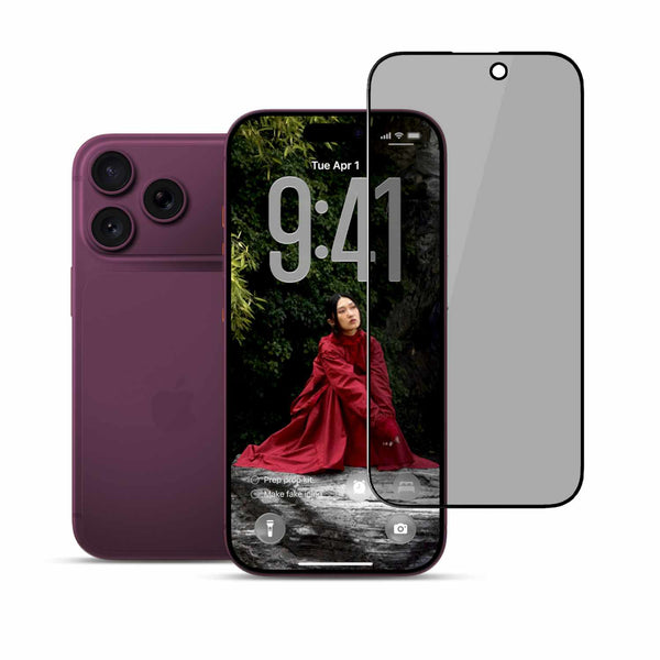 22 Cases Privacy Glass Screen Protector with 2.5D Curved Edge for iPhone 18 Pro Max