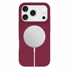 BESMG17PRM5 Silicone MagSafe Case iPhone 17 Pro Max Cranberry