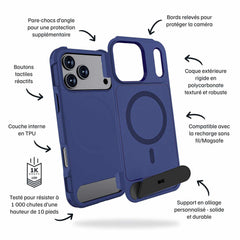 Blu Element Armour Ultra MagSafe w/Kickstand Case Navy for iPhone 17 Pro Max