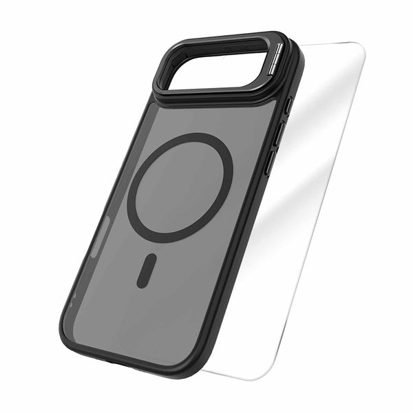 Blu Element Duo Protection Bundle - Chromatic Kick MagSafe Case Black + Screen Protector for iPhone Air