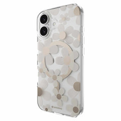 SwitchEasy Fleur 3D MagSafe Case Golden Gray for iPhone 17
