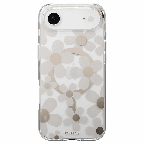 SwitchEasy Fleur 3D MagSafe Case Golden Grey for iPhone Air