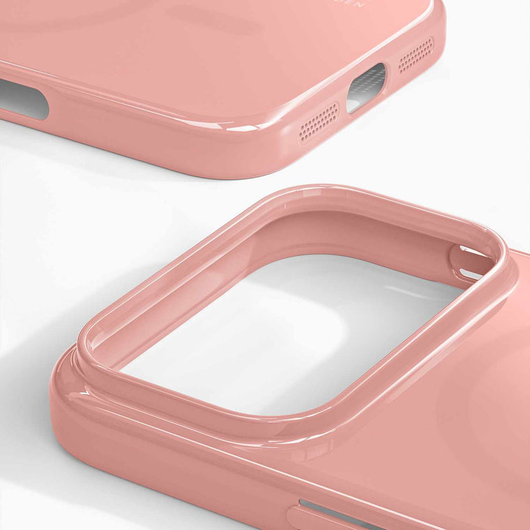 Ideal of Sweden Slim MagSafe Case Glossy Blush Pink for iPhone 17 Pro Max