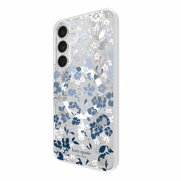 KS058940 Protective Case w/Magnets Galaxy S25 FE Flowerbed Blue