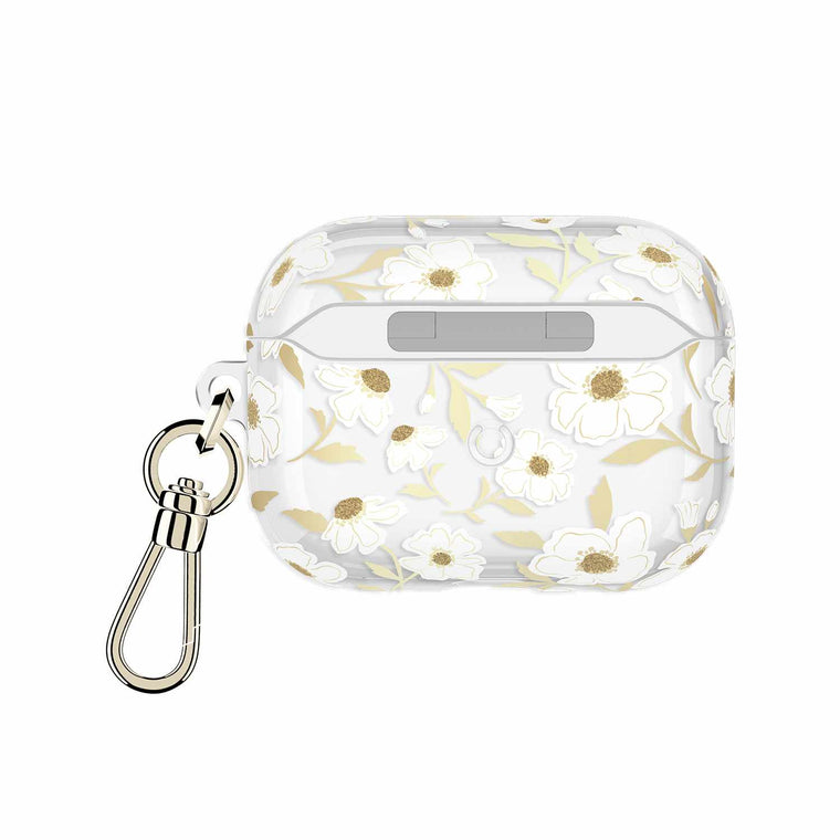 KS059338 Protective Case w/Gold Ring Clip AirPods Pro 3 Sunshine Floral
