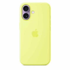 MGEV4ZMA Silicone Case with MagSafe iPhone 17 Neon Yellow