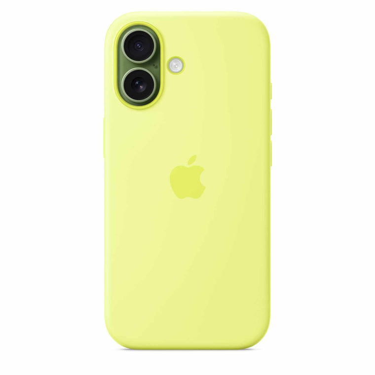 MGEV4ZMA Silicone Case with MagSafe iPhone 17 Neon Yellow