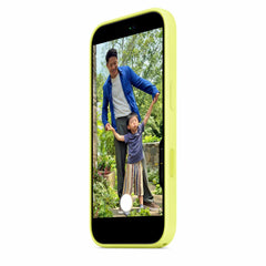 MGEV4ZMA Silicone Case with MagSafe iPhone 17 Neon Yellow