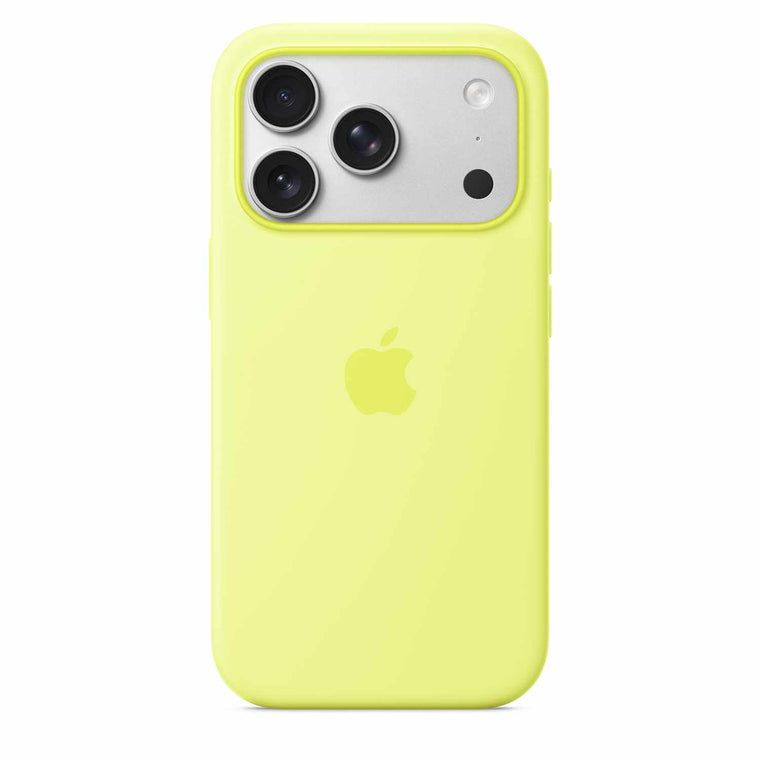 Apple Silicone Case with MagSafe Neon Yellow for iPhone 17 Pro