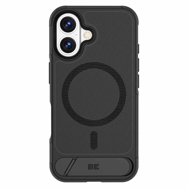 Blu Element Armour Ultra MagSafe w/Kickstand Case Black for iPhone 16