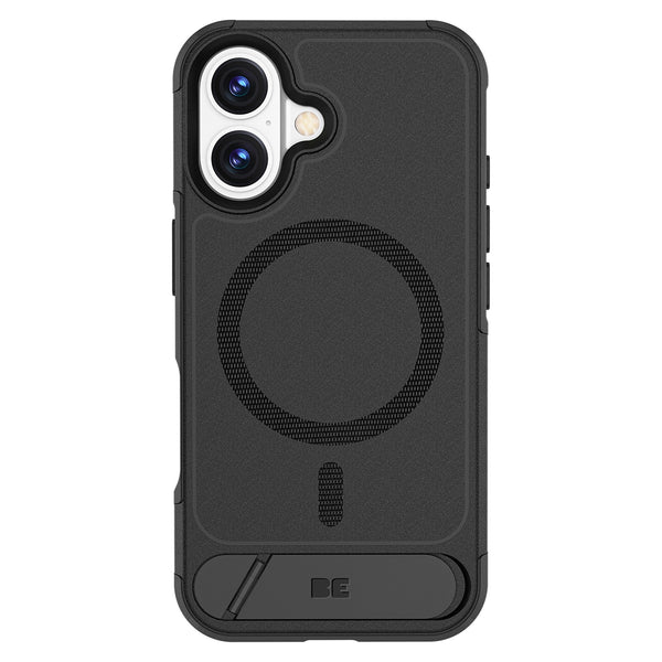 Blu Element Armour Ultra MagSafe w/Kickstand Case Black for iPhone 16