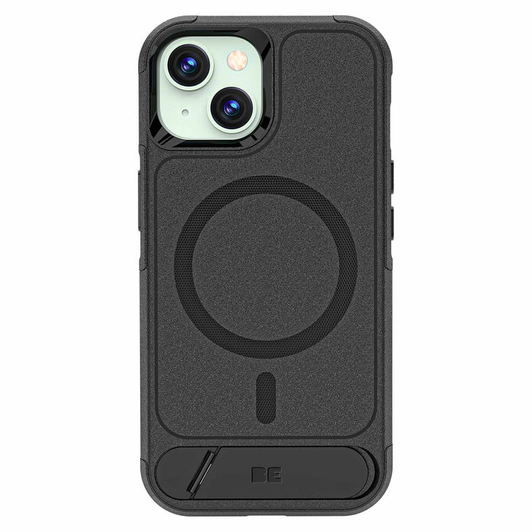 Blu Element Armour Ultra MagSafe w/Kickstand Case Black for iPhone 17e/16e/15/14/13