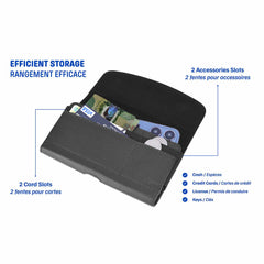 Blu Element Universal Phone Case Holster Pouch with Belt Clip M-L Black