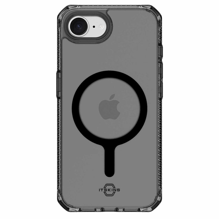 ITSKINS Hybrid_R Magsafe Clear Case Smoke for iPhone 17e/iPhone 16e