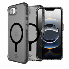 ITSKINS Hybrid_R Magsafe Clear Case Smoke for iPhone 17e/iPhone 16e