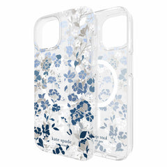 Kate Spade Protective MagSafe Case Flowerbed Blue for iPhone 17e/16e/15/14/13