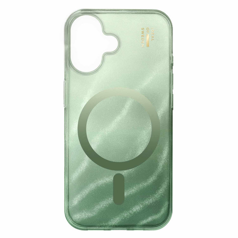 Ideal of Sweden Glitter Glow MagSafe Case Sage Green for iPhone 17