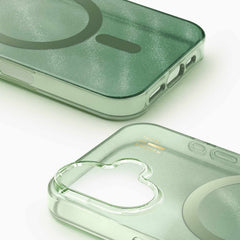 Ideal of Sweden Glitter Glow MagSafe Case Sage Green for iPhone 17