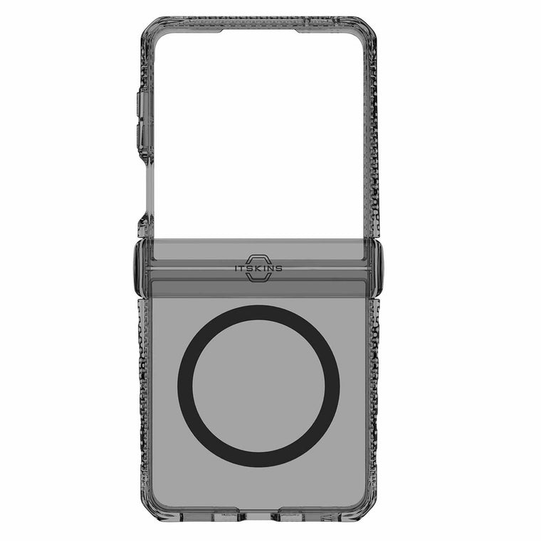 ITSKINS Hybrid_R Hinge Clear w/Magnets Case Smoke for Samsung Galaxy Z Flip8