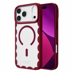 Kate Spade Scallop MagSafe Case Cherry Glaze for iPhone 18 Pro/17 Pro