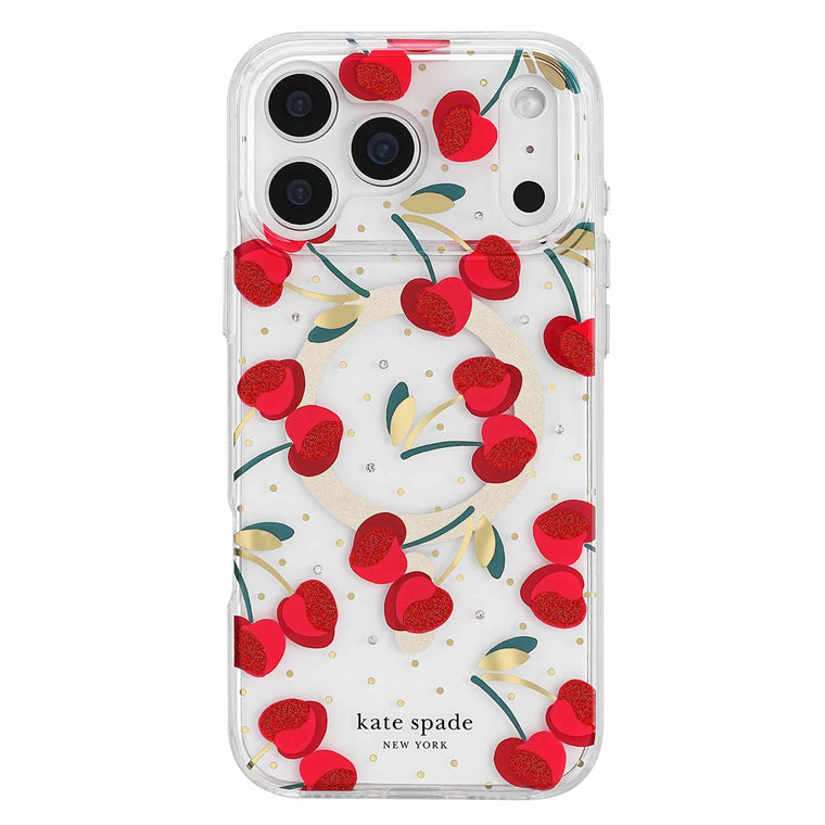 Kate Spade Protective MagSafe Case Cherry Dot for iPhone 18 Pro Max/17 Pro Max