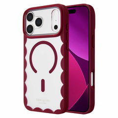Kate Spade Scallop MagSafe Case Cherry Glaze for iPhone 18 Pro Max/17 Pro Max