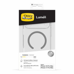 OtterBox Lumen Clear MagSafe Case and Glass Screen Protector Bundle Clear for iPhone 18 Pro Max/17 Pro Max