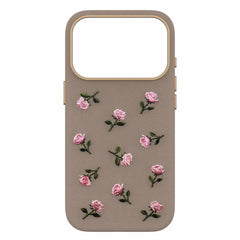 OtterBox Symmetry Cactus Leather Embroidery MagSafe Case Cottage Rose for iPhone 18 Pro/17 Pro