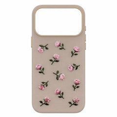 OtterBox Symmetry Cactus Leather Embroidery MagSafe Case Cottage Rose for iPhone 18 Pro Max/17 Pro Max