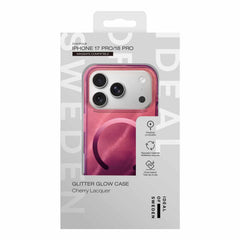 Ideal of Sweden Glitter Glow MagSafe Case Cherry Lacquer for iPhone 18 Pro/17 Pro