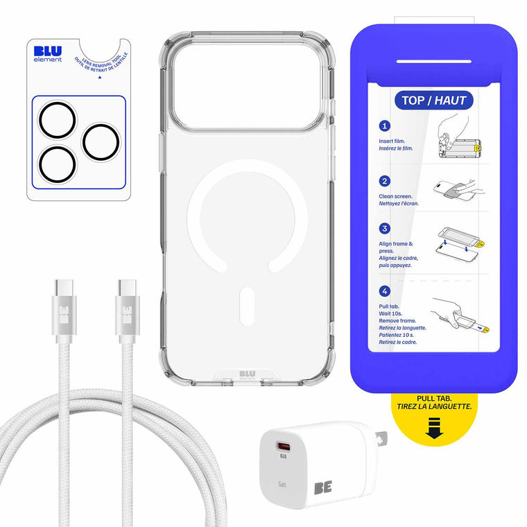 Blu Element Total Protection MagSafe Bundle 5 Pack Clear for iPhone 18 Pro Max