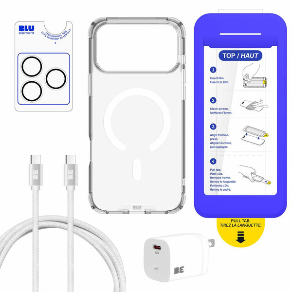 Blu Element Total Protection MagSafe Bundle 5 Pack Clear for iPhone 18 Pro Max