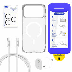 Blu Element Total Protection MagSafe Bundle 5 Pack Clear for iPhone 18 Pro Max