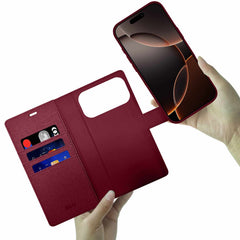 Blu Element Folio 2-in-1 Case Burgundy for iPhone 18 Pro Max/17 Pro Max