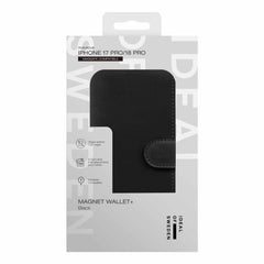 Ideal of Sweden Magnet Wallet MagSafe Case Black for iPhone 18 Pro/17 Pro