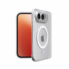 Spigen Crystal Hybrid Pro MagFit Case Clear White for iPhone Duo
