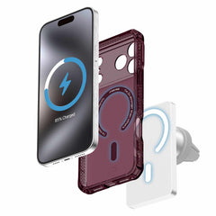 ITSKINS Hybrid_R Vapor MagSafe Case Plum for iPhone 18 Pro/17 Pro