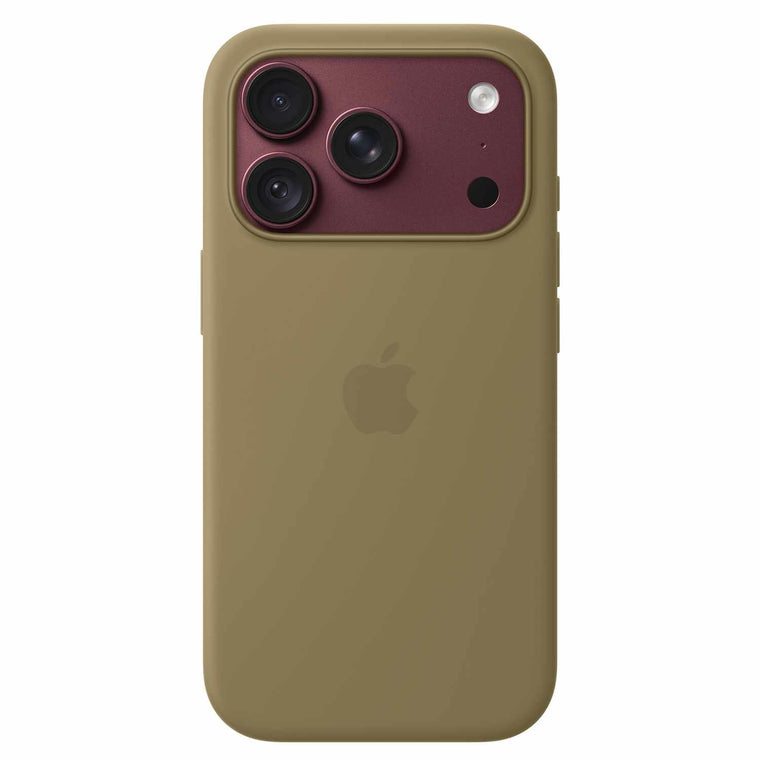 Apple Silicone Case with MagSafe Olive for iPhone 18 Pro