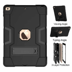 Bulk Packaging Rugged Case with Built in Kickstand Black for iPad 10.2 2021 9th Gen/10.2 2020 8th Gen/iPad 10.2 2019
