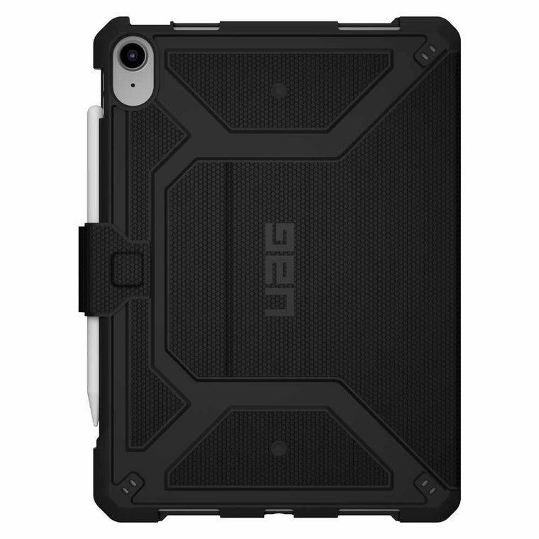 123396114040 Metropolis Folio Rugged Case iPad 11 2025 (11th Gen)/(10th Gen) Black