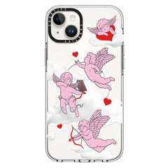 Casetify Impact Clear Case with MagSafe Cherubs for iPhone 14 Plus
