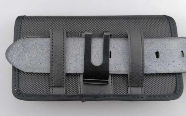 Bulk Packaging Nylon Case with Belt Loop Medium Size Black for Phones 5.2-5.5 inch