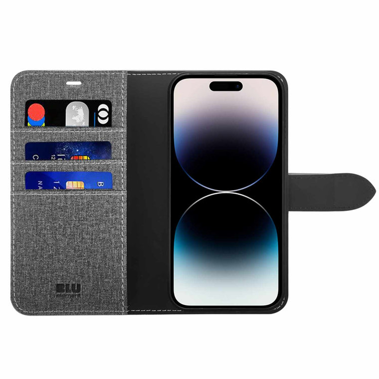Blu Element Folio 2-in-1 Case Gravity Grey for iPhone 15 Pro