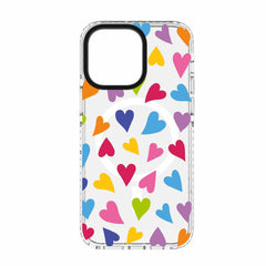 Blu Element Chromatic Print MagSafe Case Brights Hearts for iPhone 15/14/13