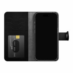 Ideal of Sweden Magnet Wallet+ Black for iPhone 15 Pro Max