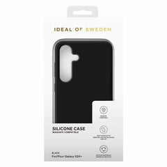 Ideal of Sweden Silicone Case Compatible w/MagSafe Black for Samsung Galaxy S24+