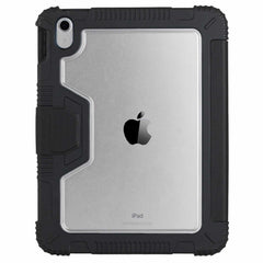 Bulk Packaging Rugged Folio Case with Clear Back Black for iPad 11 2025 (11th Gen)/iPad 10.9 2022 (10th Gen)