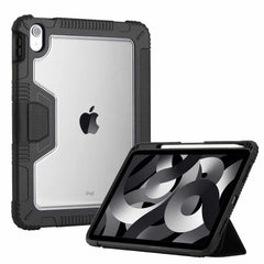 Bulk Packaging Rugged Folio Case with Clear Back Black for iPad 11 2025 (11th Gen)/iPad 10.9 2022 (10th Gen)
