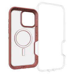 7796105 Defender XT Clear Pro Case iPhone 16 Pro Max Brick Red Clear