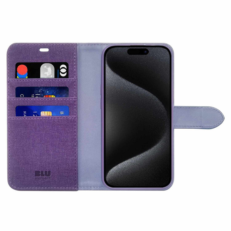 Blu Element Folio 2-in-1 Case Deep Purple for iPhone 16